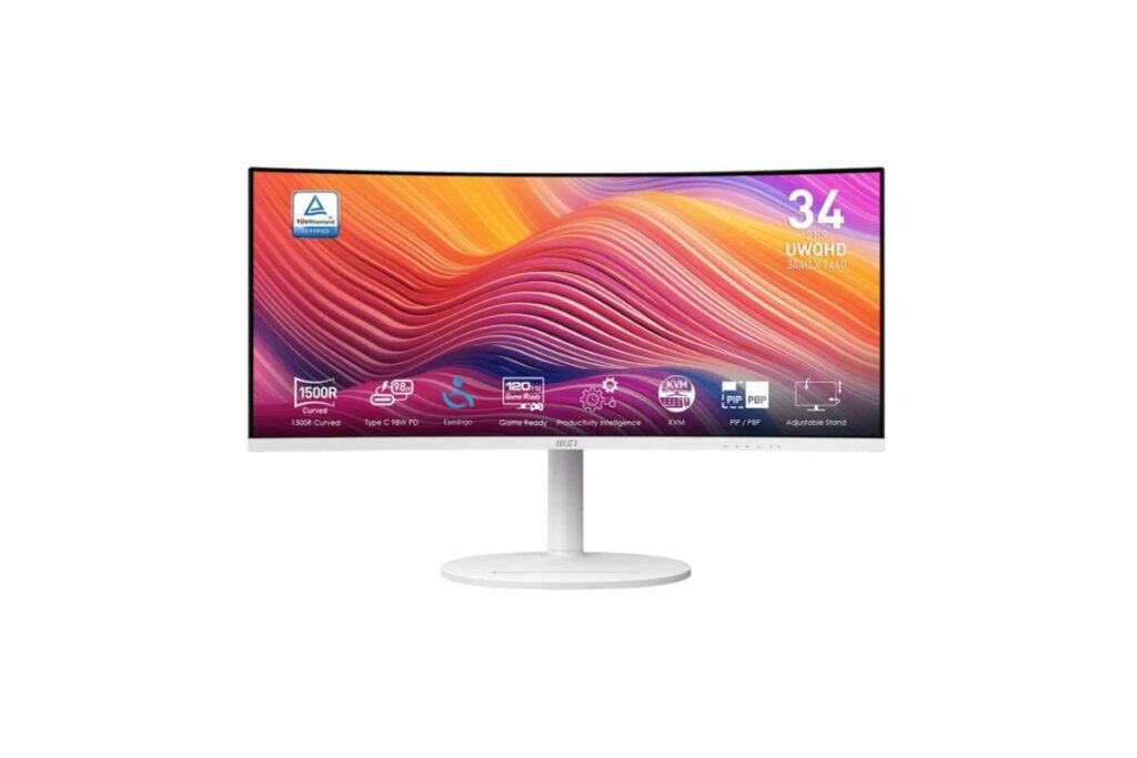 จอคอมพิวเตอร์ ยี่ห้อ MSI MODERN MD342CQPW - 34 INCH VA 2K 120Hz ADAPTIVE SYNC CURVED ราคา 12,900 บาท